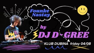 DJ D-Gree brings heat on our dancefloor with his flamable mix of disco, afrobeat, funk and soul music... DJ D-Gree a.k.a. Leo Hekman is a resident DJ of Funk Club in Zagreb and host of Radio 808’s Founke Nastay Show.