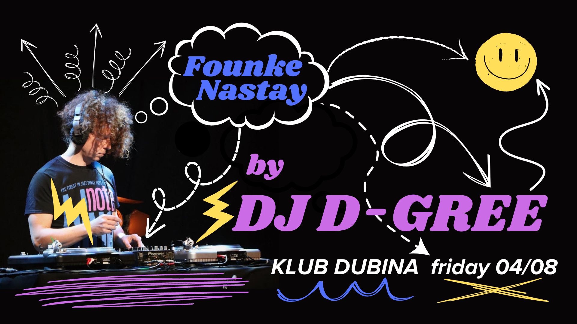 DJ D-Gree brings heat on our dancefloor with his flamable mix of disco, afrobeat, funk and soul music... DJ D-Gree a.k.a. Leo Hekman is a resident DJ of Funk Club in Zagreb and host of Radio 808’s Founke Nastay Show.