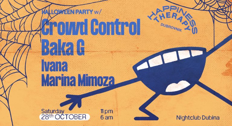 👻 Get ready for a night filled with thrilling beats, spine-tingling tunes, and a hauntingly good time featuring Happiness Therapy! 👻 As usual, TOP 3 costumes of the night will be rewarded! LET'S GET SPOOKY👻 🎃 Happiness Therapy is a French label that has been delivering the best of French new wave house music since 2018! It was founded by Crowd Control and over the past five years has become one of the country’s most renowned imprints. HT is totally independent label with a small core collective of musicians and enthusiasts at the heart of the operation! https://soundcloud.com/ht_france 👻 CROWD CONTROL: Party maker, happiness dealer & label manager on a lifetime mission : honor the legacy of house music, and keep the movement alive! Well known for his blends of old school and modern house that evoke positive and deep feelings in the dancing crowd! https://soundcloud.com/crowdcontrol92 👻 BAKA G: Honing her craft at Parisian and Brusselian house parties, Baka G’s signature groove embodies an inherently infectious basslines, crisp drums, and shoulder-stirrin' piano tones. https://soundcloud.com/bakagmusique 👻👻 LOCAL SUPPORT: Marina Mimoza & Ivana 👻👻 🎃 WARM UP PARTIES: Dubrovnik Beer Company & Love Bar 🎃
